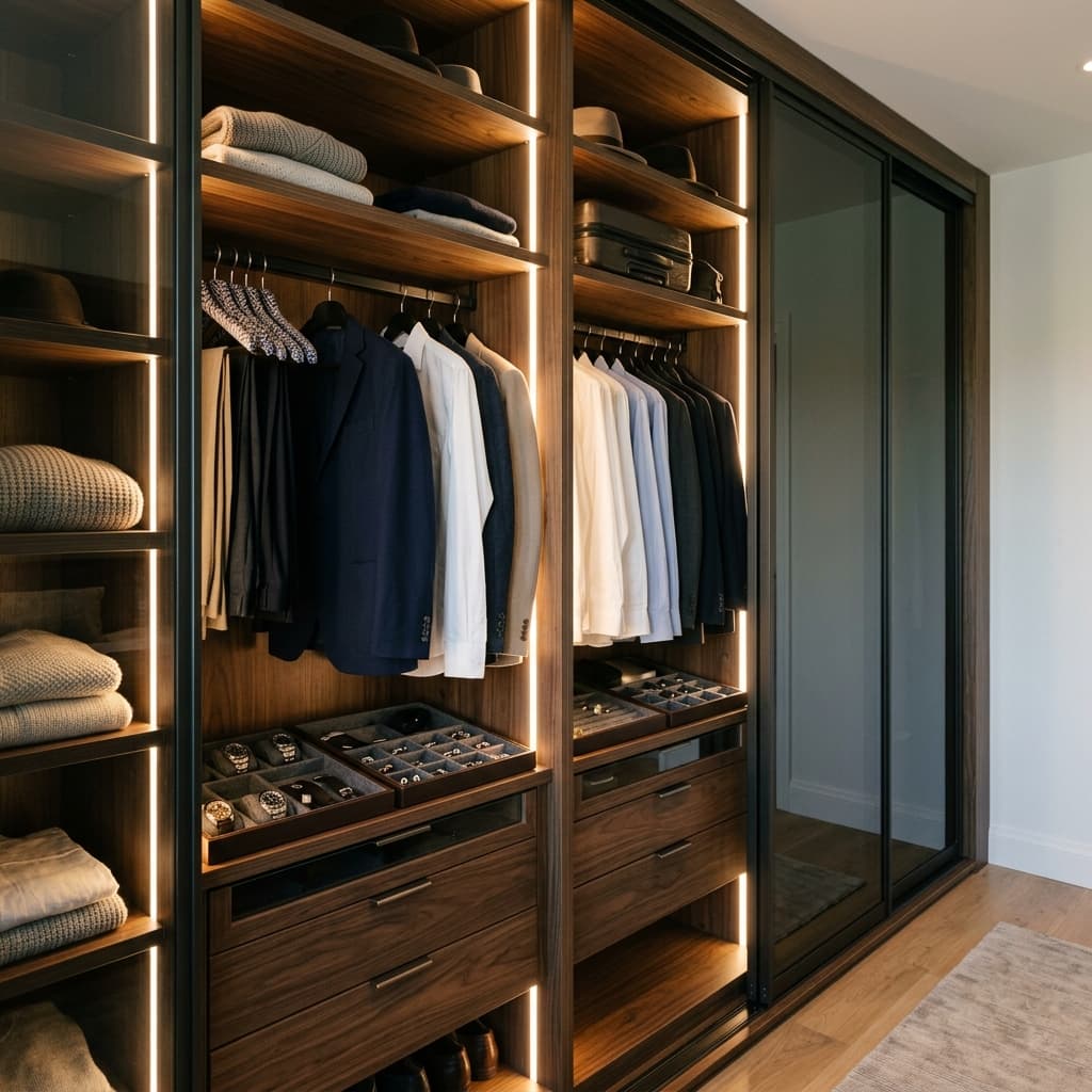 Modular wardrobes details